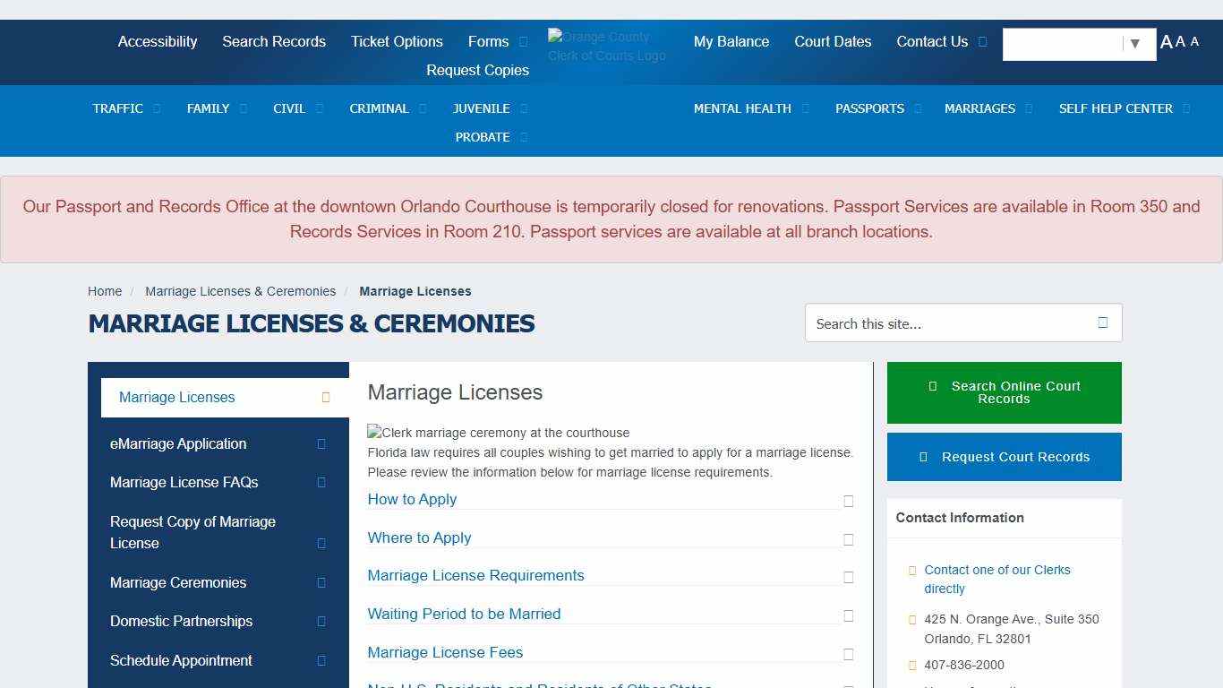 My Orange Clerk Home